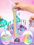 Super Dreamy Slime Set, Children's DIY Crystal Slime Toy, Magical Slime Shaker Cup, Fluffy Crystal Slime Material Pack, Slime Making Workshop Shaker Powder Version, Educational Handmade Gift, Princess Style, Girls' Favorite Stress-Relief Toy, Party Essen